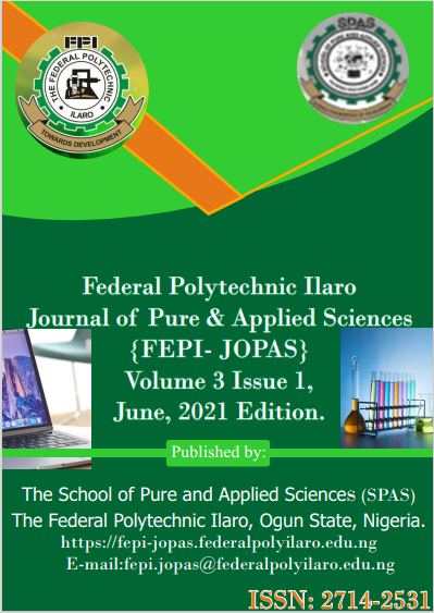 Cover Image For The FEPI-JOPAS Volume 3 Issue 1