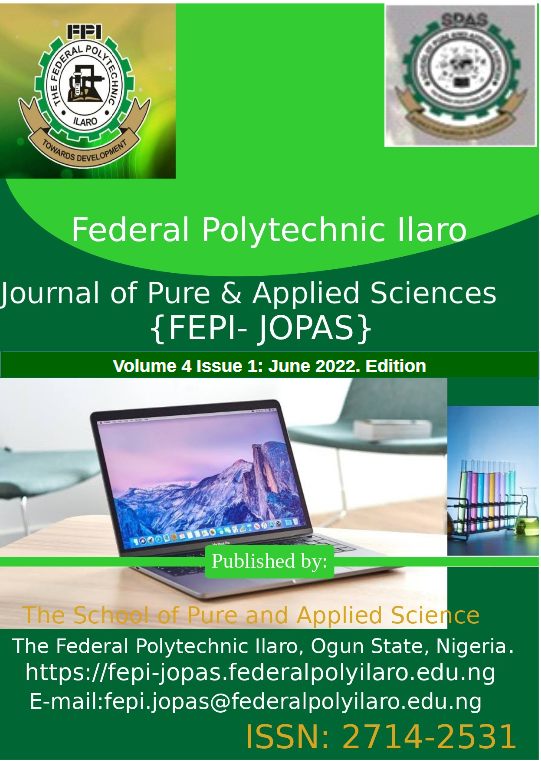 					View Vol. 4 No. 1 (2022): FEPI-JOPAS VOLUME 4 ISSUE 1
				