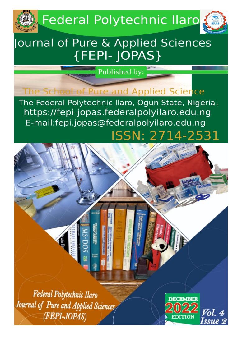 					View Vol. 4 No. 2 (2022): FEPI-JOPAS VOLUME 4 ISSUE 2
				